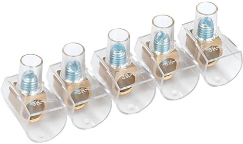 Morsetti Unipolari Volanti per Cavi Elettrici - 1 Striscia da 5 Pezzi Disponibile in Diverse Dimensioni - Ideale per Lavori Fai da Te (2,5 mm)