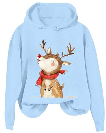 Pumpkin Sweatshirt Women Family Christmas T Shirts Black V Neck Jumper Sweaters for Women UK Waterproof Jacket Long Hoodies Batwing Tops Ladies Dress Coat (Sky Blue, XL)
