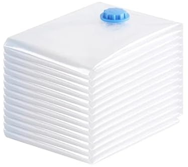 Sacchi Sottovuoto 2 sacchetti sottovuoto con coperchio pompa, grandi sacchetti di compressione in plastica vuoti, borsa organizer portatile for indumenti, accessori da viaggio Sacco Sottovuoto(60x80cm