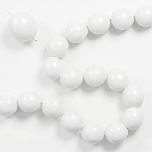 White Quick Link Balloons, 100PCS for Making Wall, Arch, Chains, Pearl Balloons for Wedding, Birthday, Baby Shower, Engagement, Graduation Party Decorations (6inch)