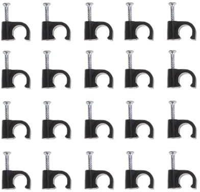 Clavar en el clip del cable, 100 Uds Clips for cables bridas for cables sujetador for cables línea telefónica fijador de amarre organizador de cableado abrazadera de pared de Cable eléctrico(8mm)