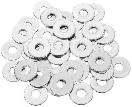 sourcing map Lot de 50 rondelles plates M8, 8 x 24 x 2 mm, entretoises plates épaisses en acier inoxydable 304 pour vis, boulon, automobile, machines industrielles