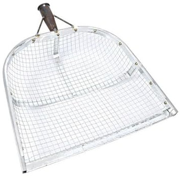 trädgårdssil Jordfilter Trädgårdsskötsel Jordspade Metall Jordnötssil Jordspade Jordbruksfilter Sil Jordskyffel Jordnötssil (12MM)