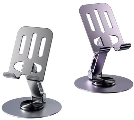 Ferro Stars Soporte para teléfono móvil ajustable, giratorio 360°, plegable, para mesa, 1 unidad