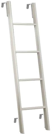 GAOXIONG Etagenbettleiter, weiße Etagenbett-Hängeleiter, Bodenleiter mit 4 Haken, Wohnmobil-Etagenbettleiter für Wohnwagen, Tragfähigkeit 150 kg (Größe: 140 cm)