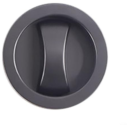 Yuanpgky Verrou de porte coulissante invisible moderne pour THK 35-50 mm, loquet à crochet en alliage de zinc avec boule en acier inoxydable, serrure de sécurité sans clé pour la maison, la salle de