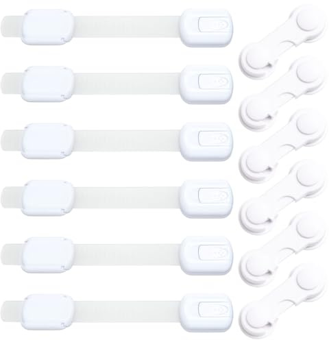 12 Stück Kindersicherung Schrank, Schubladensicherung Baby, Türsicherung Kinder, Schranksicherung Baby, Sicherungen Für Schubladen Und Türen, Einfache Montage, Universal Passend