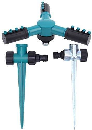 Arroseur de Jardin Arroseur de pelouse Rotatif à 360 degrés Système d'arrosage de Grande Surface avec 12 Jets d'eau pour pelouse, Jardin, Cour, matériau en Alliage de Zinc ABS