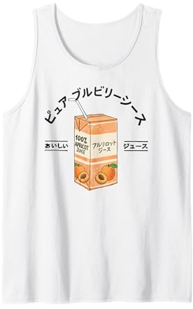 Succo di Frutta Albicocca Giapponese Kanji Ragazzi Ragazze Bambini Canotta