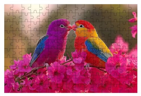 Puzzle 1000 Teile Vogel, Blume Puzzle 1000 Teile Erwachsene, Puzzel für Die Ganze Familie, Klassische Puzzles Geschicklichkeitsspiel, Holzpuzzle für Geschenke für Frauen, Männer, Deko Wohnzimmer -1903