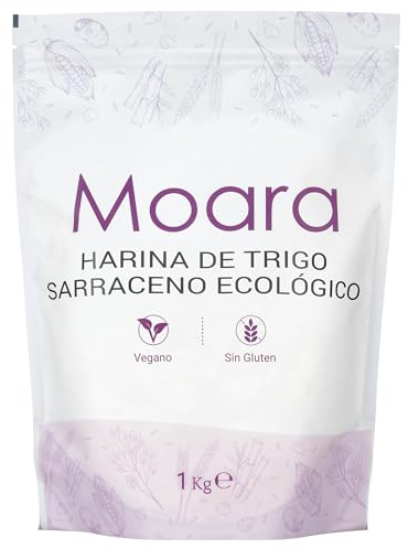 Harina de trigo sarraceno sin gluten - Harina sarracena sin gluten y vegana - Sarraceno, sarrasin o alforfón