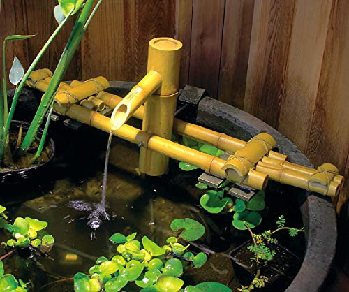 Aquascape - Fontaine en bambou réglable pour étangs et jardins d'eau - Polyrésine - 78308