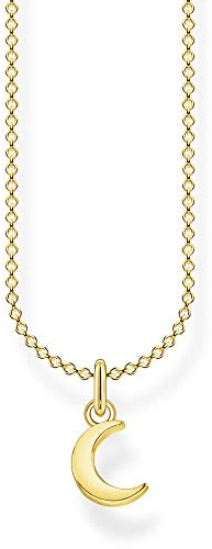 THOMAS SABO Kette Mond gold 925 Sterlingsilber, 750 Gelbgold Vergoldung