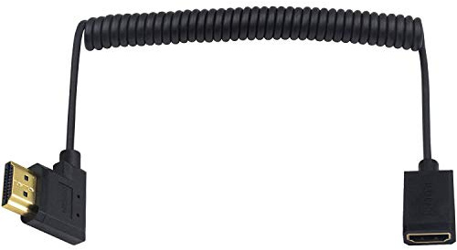 Duttek Cable HDMI 4K, cable extensor HDMI, cable HDMI macho a hembra, cable en espiral compatible con Nintendo Switch, Xbox One S 360, PS5, PS4, Roku TV Stick, Blu Ray Player, etc. 1,8 m.