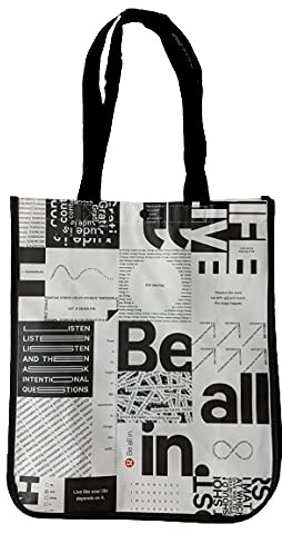 Lululemon Be All In White Reusable Shopper Shopping Tote Bag Large
