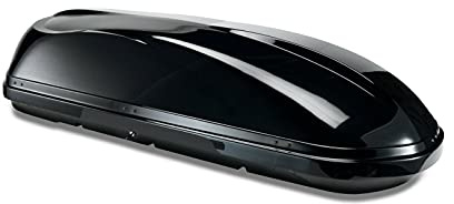 Box baule da tetto auto portapacchi auto shuttle viaggio modula mobi 450 lt nero