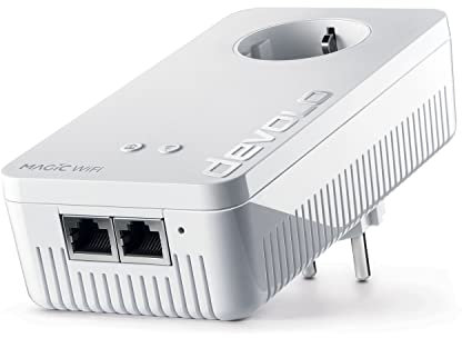 Devolo Magic 2 WiFi 6 adattatore complementare WiFi powerline - fino a 2.400 Mbps, punto di accesso WiFi Mesh, 2X connessione Gigabit LAN dLAN 2.0, bianco (8811)