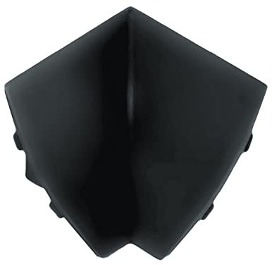 DQ-PP Profilé d'angle intérieur - Noir mat - 23 x 23 mm - PVC - Plinthe de finition pour plan de travail - Barre de finition pour plan de travail - Barre de finition de cuisine - Barre de finition