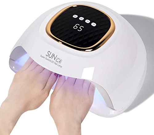 MIRAGE LAYON UV Nail Lamp - Fast Drying, Powerful & Efficient LED Nail Lamp with 4 Timing Settings & Infrared Automatic Sensor Professional UV Light for Home Salon Nail Art Tools