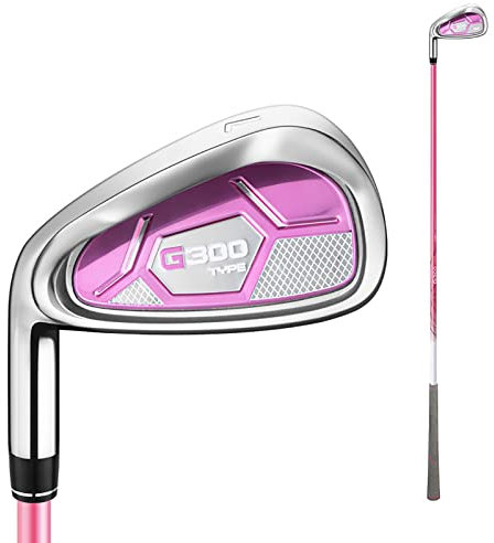 Golfklubbor för damer, vänsterhänt golfjärn, rostfritt stål/grafitskaft, design med låg tyngdpunkt, bred slagyta, för nybörjare
