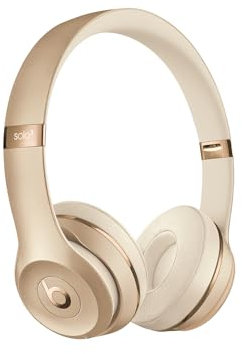 Beats Solo3 Wireless On-Ear Headphones - Apple W1 Headphone Chip, Class 1 Bluetooth, 40 Hours Of Listening Time, Built-in Microphone - Gold (previous version)