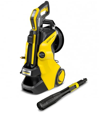 Kärcher K 5 Premium Smart Control Pressure Washer, Pressure: max. 145 bar, Flow Rate: 500 l/h, Area: 40 m²/h, Water Filter, Weight: 13.9 kg, high-Pressure Hose and Gun, Multi Jet Spray Lance
