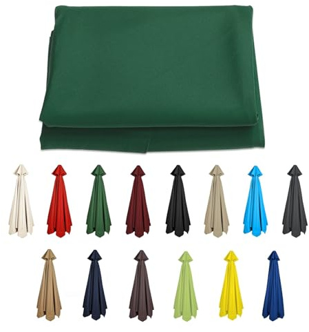 GZDXBF 6 Ribs/8 Ribs Cantilever Umbrella Replacement Cloth Garden Parasol Canopy Cover Replacement Parasol Fabric Cover, 200/270/300cm Canopy