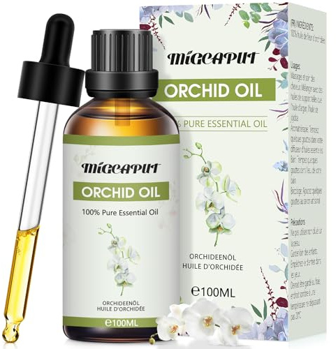 Migcaput Ätherische Öle Orchideenöl 100 ml,100% Reine Natürliche, Aromatherapieöl von Erstklassige Qualität, Duftöle für Diffusor, Luftbefeuchter, Entspannen, Massage, Bad
