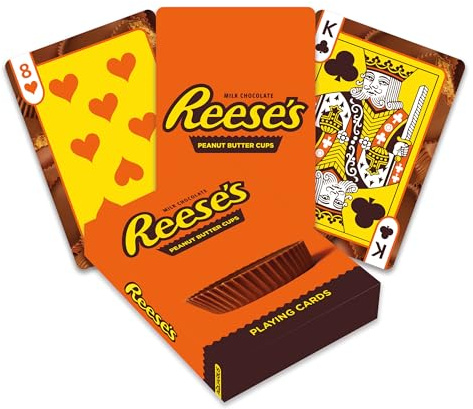 AQUARIUS Reese spelkort – kortspel med Reeses-tema för dina favoritkortspel – officiellt licensierad REESES-produkt och samlarobjekt