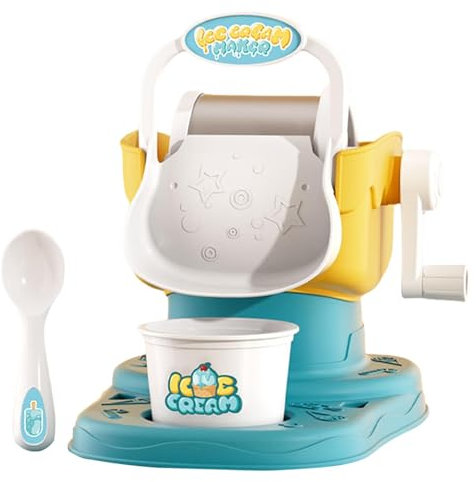 Ice Cream Maker, Ice Cream Maker for Kids - Soft Ice Cream Machine | Manual Quick Results Simple Frozen Cake Machine for Making Ice Cream, Sorbets, Long Hard Cooling