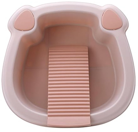Fonowx Asse Da Bucato Vasca Da Bucato Lavandino per Bucato Asse per Lavaggio a Mano Camicetta Biancheria Intima, Rosa