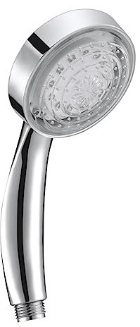 Gadpiparty Led Duschkopf Rund Abs Mit Temperaturanzeige Farbwechsel Led Licht Wassersparend Universell Passend Für Bad Und Dusche
