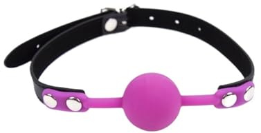 Mordaza De Bola De Silicona Sólida De Color Magenta, Suministros Para Adultos, Juguetes Sexuales, Bola Para La Boca, Juguete Sexual Esclavo Bdsm, Color Morado, Talla Única