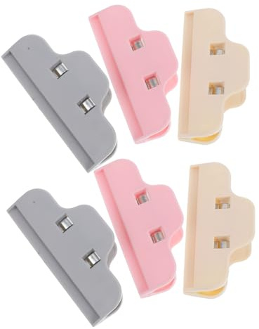 Gadpiparty 6piezas Clip De Borde para Pintura De Diamante Pinzas para Conservar Alimentos Herramientas De Pintura Gemas Pinzas para Punto De Cruz Sellos para Guardar Comida y Refrigerios Coci