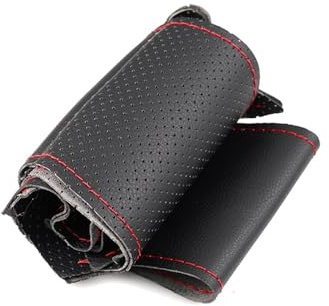 coprivolante Copertura Per Jazz Per City 2009-11 12 2013 Per Insight 2010-2014 Volante intrecciato Volante per auto Rivestimento in PU cucito a mano