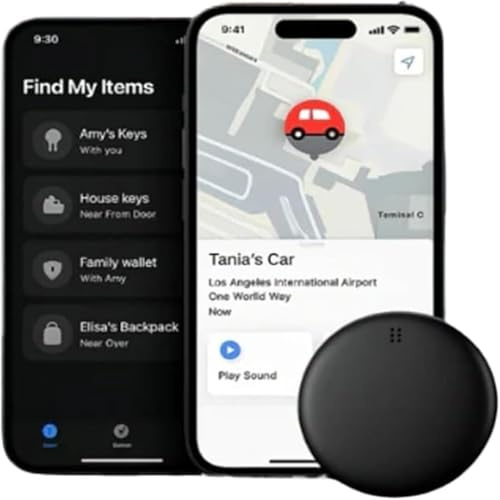 Dimova GPS GP90 Tracker, GPS Localisation Intuitive pour Objets sans Abonnement (Android/Apple)(Android)