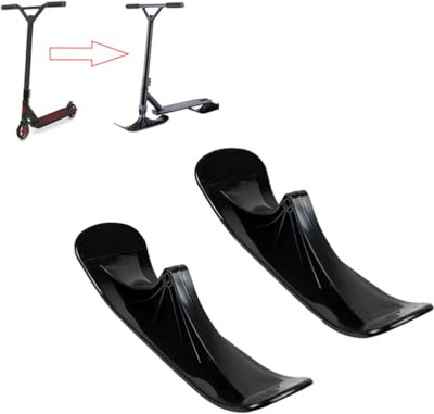 1 Paar Schnee Scooter Ski Schlittenbrett, Schnee Schlitten Ski Scooter Umrüstkit, Schnee Schlitten Ski Scooter Kit, Outdoor Sport Winter Radfahren Ski Zubehör für Ski Skateboard Schlitten Zubehör