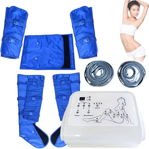 GYQSSD Appareil De Massage par Pressothérapie Et Drainage Lymphatique, Appareil De Massage électrique par Compression d'air pour Soulager Douleurs, Taille, Jambes Et Bras, Relaxation Musculaire