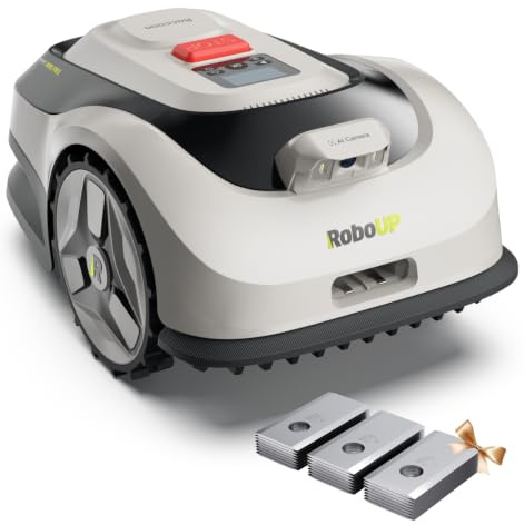 RoboUP Raccoon 2 SE Robot Tondeuse -600m², Robot Tondeuse sans Fil sans RTK