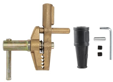 Morsetto per saldatura con messa a terra in ottone 800A con manicotto in gomma, morsetto per saldatura ad di argon e saldatura ad sommerso, morsetto per messa a terra con