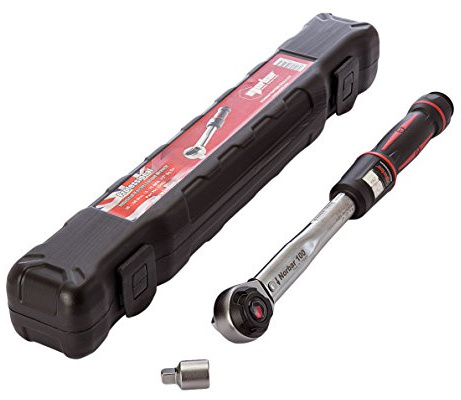Norbar 15003 20-100 nm 15-75 lbf-Ft 1/2-Inch Torque Wrench Model 100 Industrial Reversible Ratchet Pro Square Drive - Red/Black