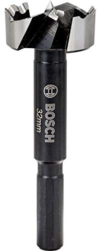 Bosch Accessories Mèche Forstner (Bois, Longueur 90 mm, Accessoire pour Perceuse), Argent/Noir, Ø 32 mm