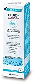 Naso FAES - Fluid+ Pediátrico, Spray Nasal para Bebés y Niños con Agua de Mar Hipertónica y Agente Fluidificante, Reduce la Viscosidad del Moco y Facilita su Eliminación - 100 ml