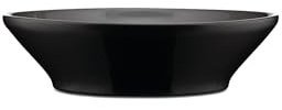 Alessi - DC03/2 B - Lot de 4 Assiettes Creuses en céramique Stoneware, Noir