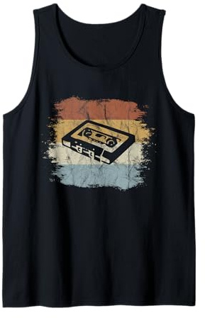 Retro Style Oldschool Tape Kassette Vintage Mixtape Tank Top