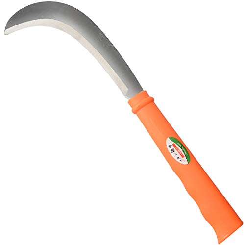 Clearing Sickle,Weeding Sickle,Grass Sickle Thickened Weeding Machete Cleaning Carbon Steel Blade Curved Machete, Professional Harvesting, Agriculture, Livestock, Reclamation Wasteland (16.9 in5 in)
