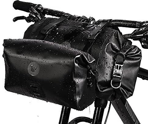 Rhinowalk 2PC Bike Handlebar Bag Set Waterproof Bicycle Front Tube Bag Large Capacity Storage Bag Shoulder Bag