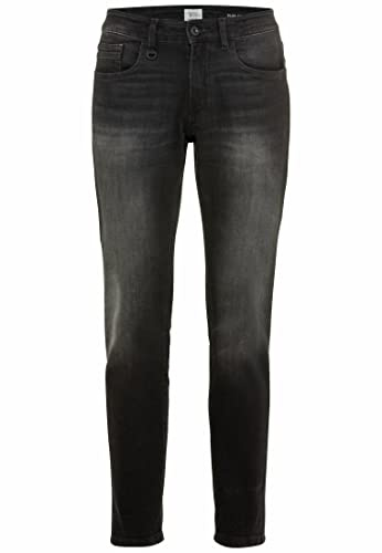 camel active Herren Slim Fit Madison Stretch Jeanshose Hose, Schwarz (Asphalt - 88), 33W / 34L