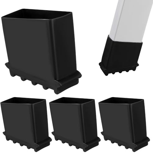 4pcs Ladder Foot Cover Non- Skid Ladder Pads Ladder Leg Protectors Step Ladder Extension Ladder Cover Hardware Brackets Non-Slip Ladder Feet Protector Shoes Rubber Shaped
