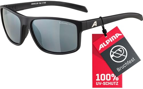 ALPINA NACAN I - Verspiegelte und Bruchsichere Sonnenbrille Mit 100% UV-Schutz Für Erwachsene